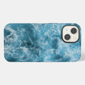 青い海波 iPhoneケース (裏面横)