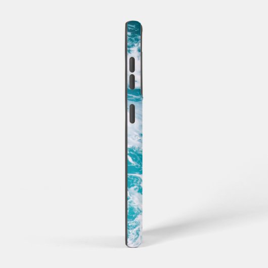 青い海波 SAMSUNG GALAXYケース (右側面)