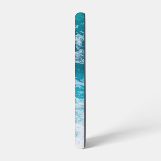 青い海波 SAMSUNG GALAXYケース (左側面)