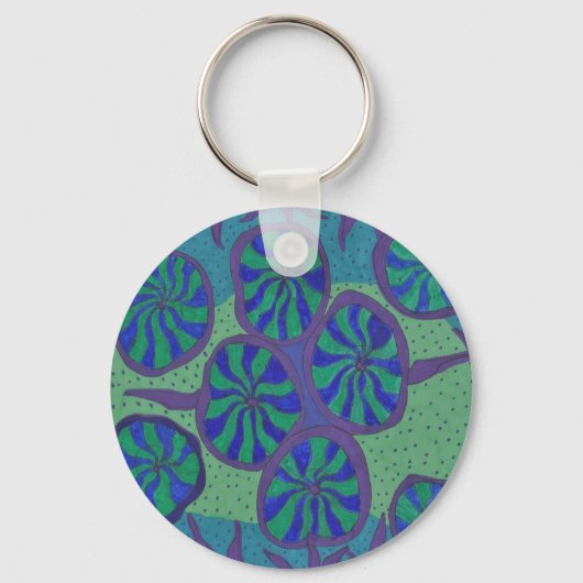 青い海溝 キーホルダー (正面)