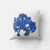 青い海藻いいえ9航海のな芸術の装飾 クッション (裏面)