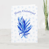 青い海藻ヒトデ名前をカスタムする カード (正面)