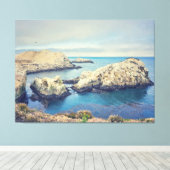 青い海 キャンバスプリント (インサイチュ (ウッドフロア))