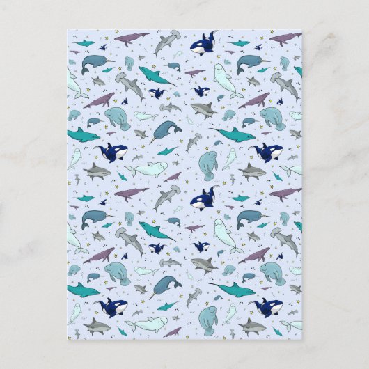 青い海 ポストカード (正面)