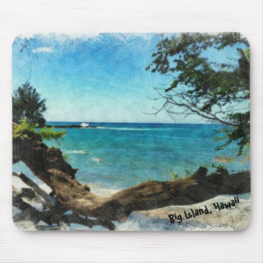 青い海 マウスパッド (正面)