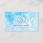 青い海 名刺 (正面)