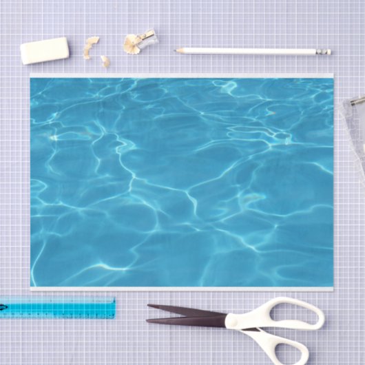 青い海 薄葉紙 (クラフト)