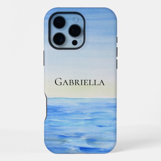青い海 iPhoneケース (裏面)