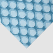 青い涙の幾何学的なパターンの陰 薄葉紙 (詳細)