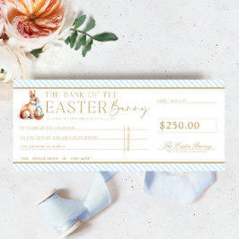 青い淡い色のイースターチェックギフト券カード 招待状