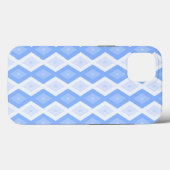 青い淡い色のダイヤモンドパターンCase-Mate iPhoneケース Case-Mate iPhoneケース (裏面 (横))
