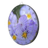 青い淡い色のパンジー ダーツボード (正面右)