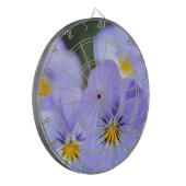 青い淡い色のパンジー ダーツボード (正面左)