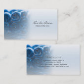 青い渦巻きインテリアデザイナー ユニークな名刺 名刺 (正面/裏面)