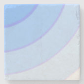 青い渦巻き石コースター ストーンコースター (正面)