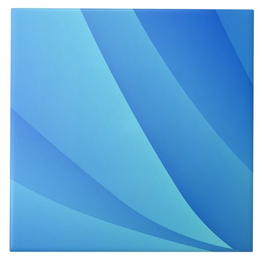 青い渦巻き タイル (正面)