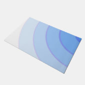 青い渦巻き ドアマット (アングル)