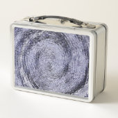 青い渦巻き メタルランチボックス (裏面)