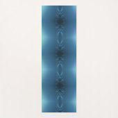 青い渦巻き ヨガマット (正面)