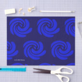 青い渦巻のティッシュペーパー 薄葉紙 (クラフト)