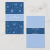 青い渦巻のプロフィールカード 名刺 (正面/裏面)