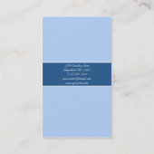 青い渦巻のプロフィールカード 名刺 (裏面)