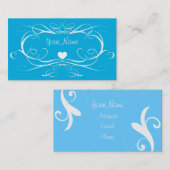青い渦巻の名刺 名刺 (正面/裏面)