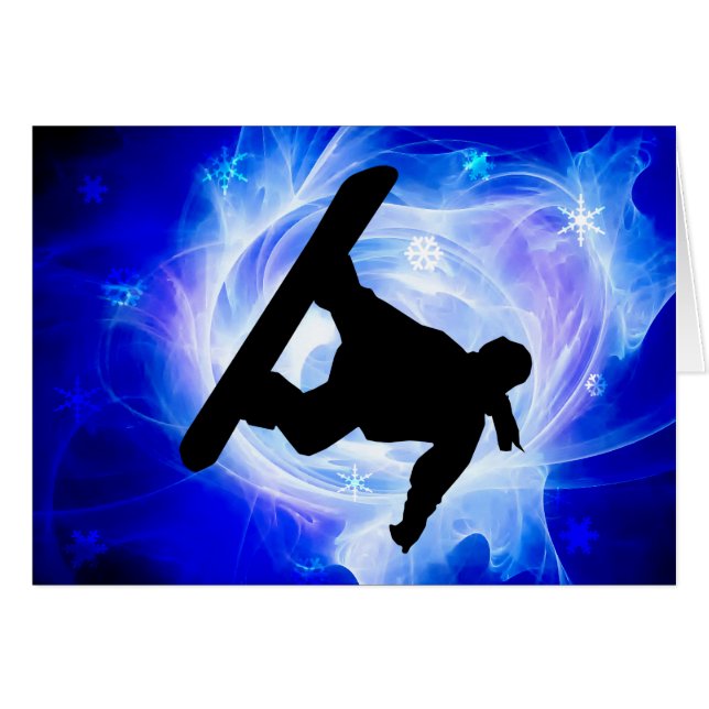 青い渦巻の吹雪 (正面横)