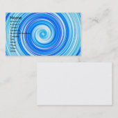 青い渦巻 名刺 (正面/裏面)