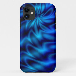 青い渦巻 iPhone 11 ケース