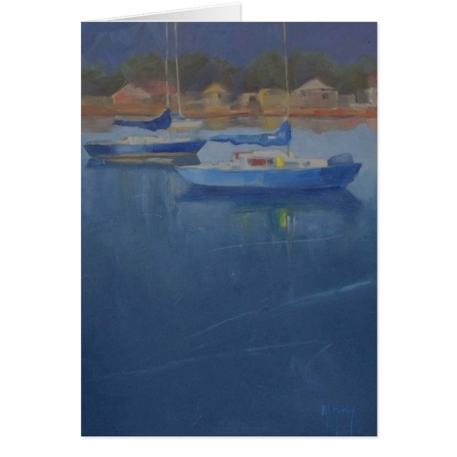 青い港の帆船 (正面)