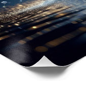 青い湖に湧き上がる純粋で清潔な水の泡 ポスター (コーナー)