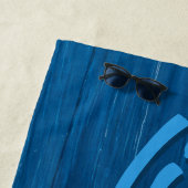 青い湖の木の方が命パーソナライズされただ ビーチタオル (インサイチュ)