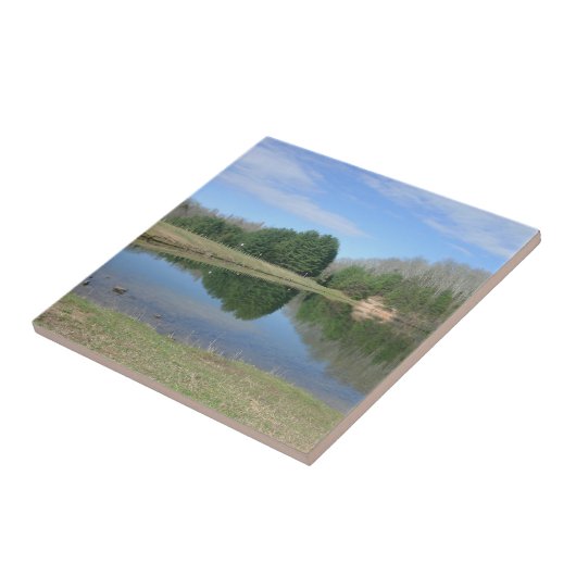 青い湖 タイル (側面)