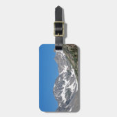 青い湖MonteのCristoの渓谷の道から見て下さい ラゲッジタグ (正面縦)