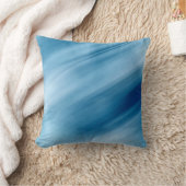 青い滝のパステル調の芸術の装飾用クッション クッション (ブランケット)