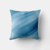 青い滝のパステル調の芸術の装飾用クッション クッション (裏面)