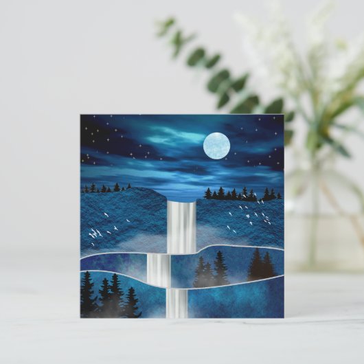 青い滝 (スタンド正面)