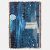 青い滝 スローブランケット (正面縦)
