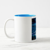 青い滝 ツートーンマグカップ (左)