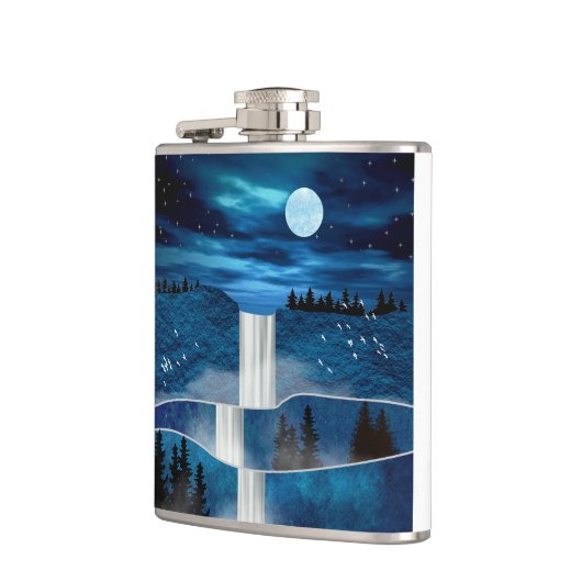 青い滝 フラスク (左)