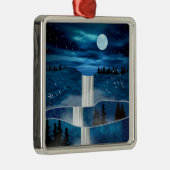 青い滝 メタルオーナメント (右)