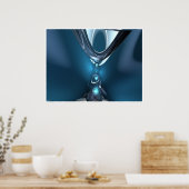 青い滴 ポスター (キッチン)