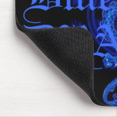 青い漢字のドラゴンの手紙のマウスパッド マウスパッド (コーナー)