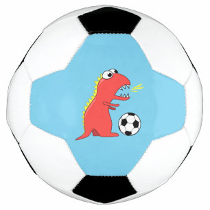 青い漫画おもしろいの恐竜サッカー サッカーボール