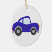 青い漫画のクーペ車 セラミックオーナメント (右)