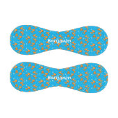 青い漫画の上にかわいいオレンジ色の金魚イラストレーション 野球ボール (パネル)