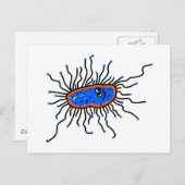 青い漫画の細菌 ポストカード (正面/裏面)