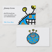 青い漫画の細菌 名刺 (正面/裏面)