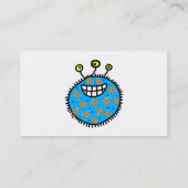 青い漫画の細菌 名刺 (裏面)